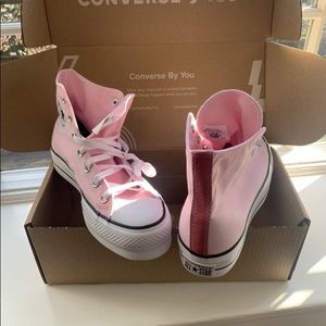 Pink Platform Converse